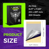 Phomemo New Version Tattoo Stencil Paper, 200 Sheets, A4 Size, Thermal Upgraded Packaging, Tracing Crisp, DIY Tattoo Tracing Paper, For M08F Printers, Tattoo Supplies for Studios & Beginners for standard printer