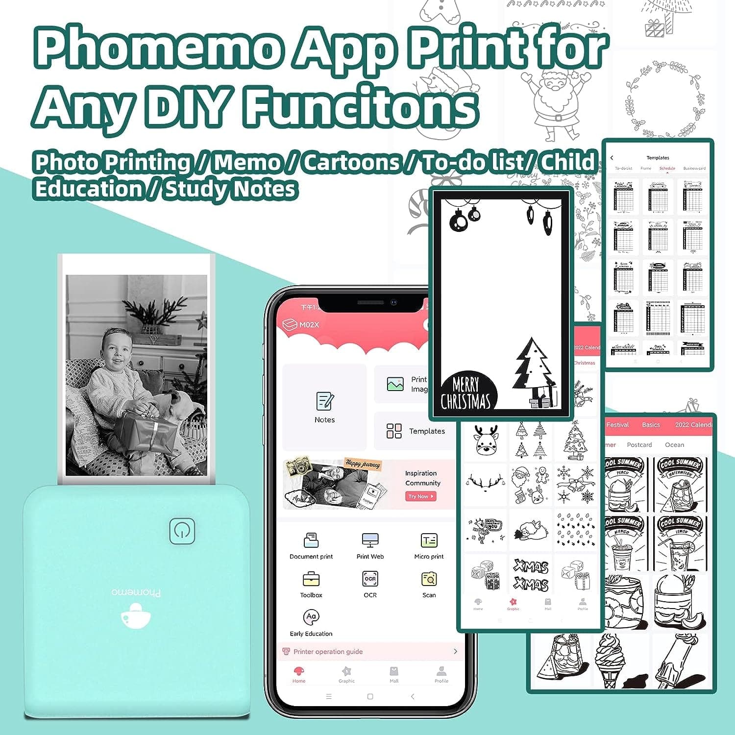 M02 PRO Portable Printer - Phomemo