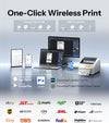 Phomemo Shipping Label Printer with Screen and Built-in Label Bin D421R 4x6 Bluetooth Thermal Printer with RFID Auto Detection, Real-time Paper Display, Only Compatible with D421R Labels,Standard Printer