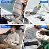 Phomemo M832D portabel bläckfri skrivare med pekskärm, fodral och 3 rullar papper 8,5 x 11, 300DPI, Bluetooth liten mobil termoskrivare för telefon/laptop/surfplatta, för resor/hem/bil/skola/kontor, svart, standardskrivare