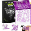 Phomemo New Version Tattoo Stencil Paper, 100 Sheets, A4 Size, Pink Thermal Stencil Paper for Tracing Crisp, DIY Tattoo Tracing Paper, For M08F Printers, Tattoo Supplies for Studios & Beginners for standard printer