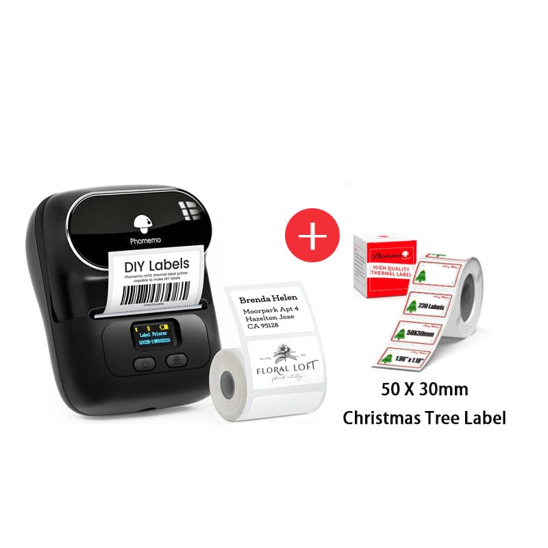 M110  Bluetooth Label Maker Barcode Label Printer - Phomemo