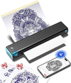 Phomemo M08F Tattoo Stencil Printer, Bluetooth, Wireless, Thermal, Portable Large Image Cutting, Stencil Generator, with 10pcs Tattoo Paper, Compatible with Phone/Tablet/PC, for Tattoo Beginner,Standard Printer