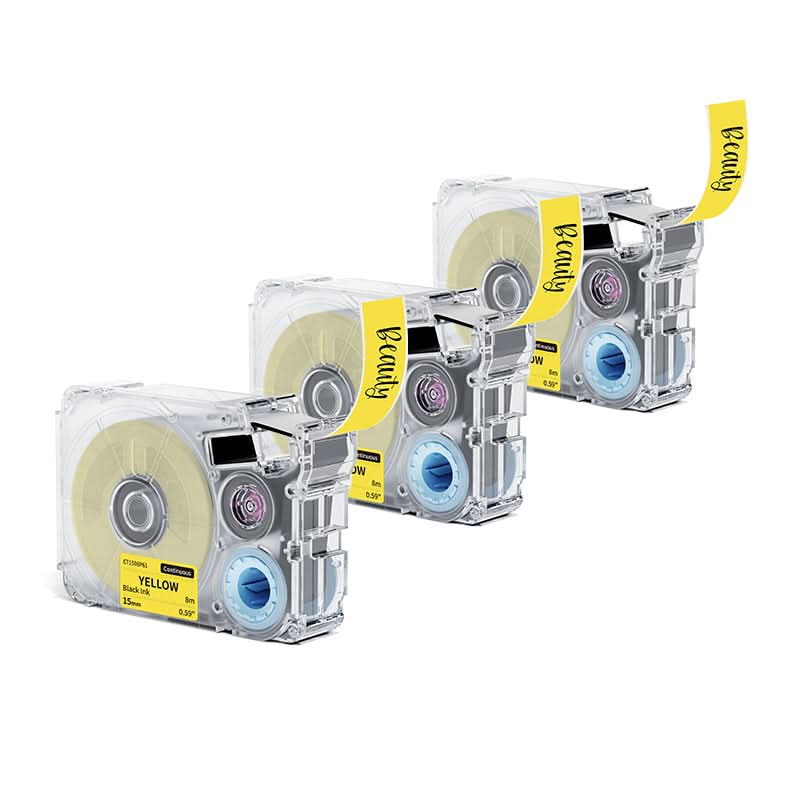 Phomemo 15mmx8m Yellow Continuous Label Tapes for P15