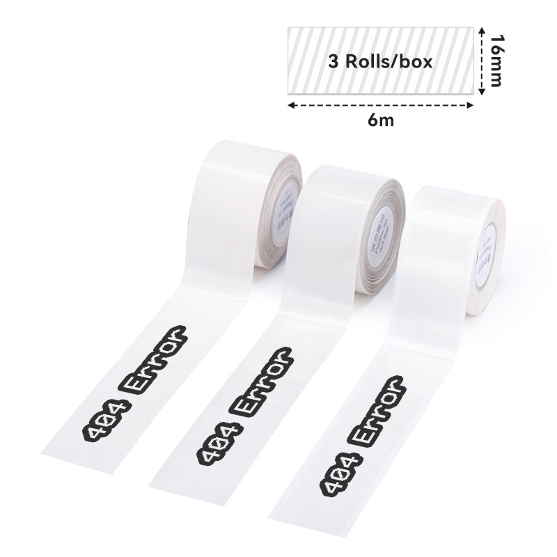 Phomemo 16mmx6m Transparent Continuous Thermal Adhesive Label for D50-Label Dimensions