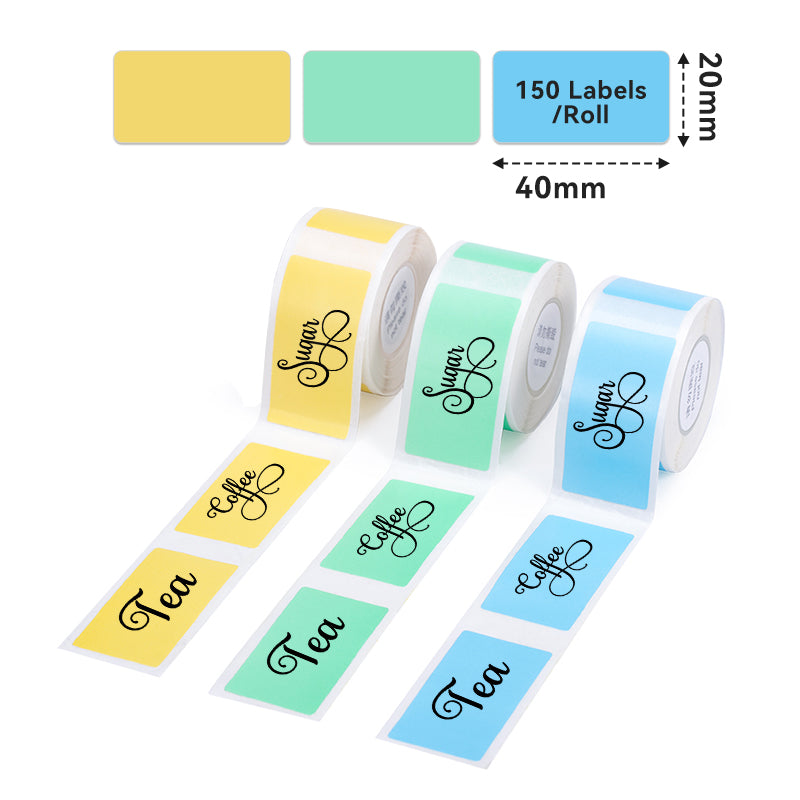 Phomemo 20x40mm Fruit Adhesive Thermal Label for D50-Label DImensions