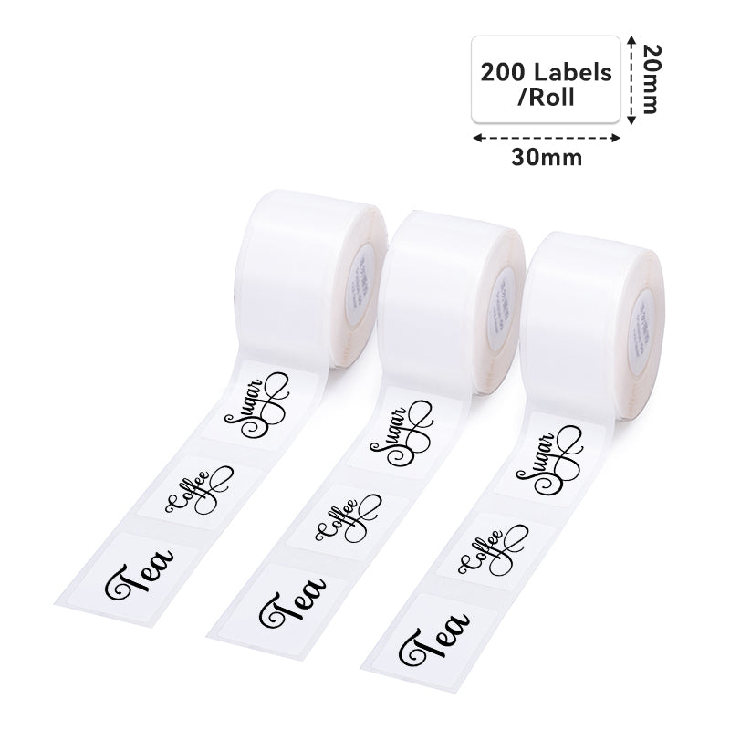 Phomemo 20x30mm White Adhesive Thermal Label for D50-Label Dimensions