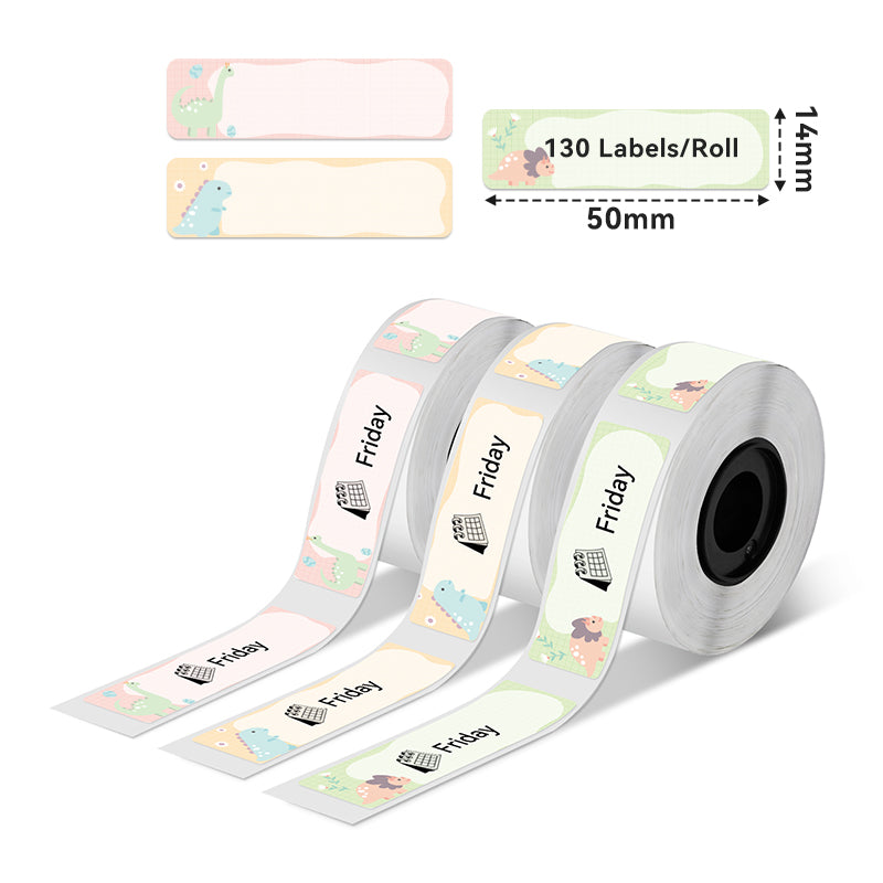 Phomemo 14x50mm Dragon Thermal Label for D30/D35/Q30/Q30S-Label Dimensions