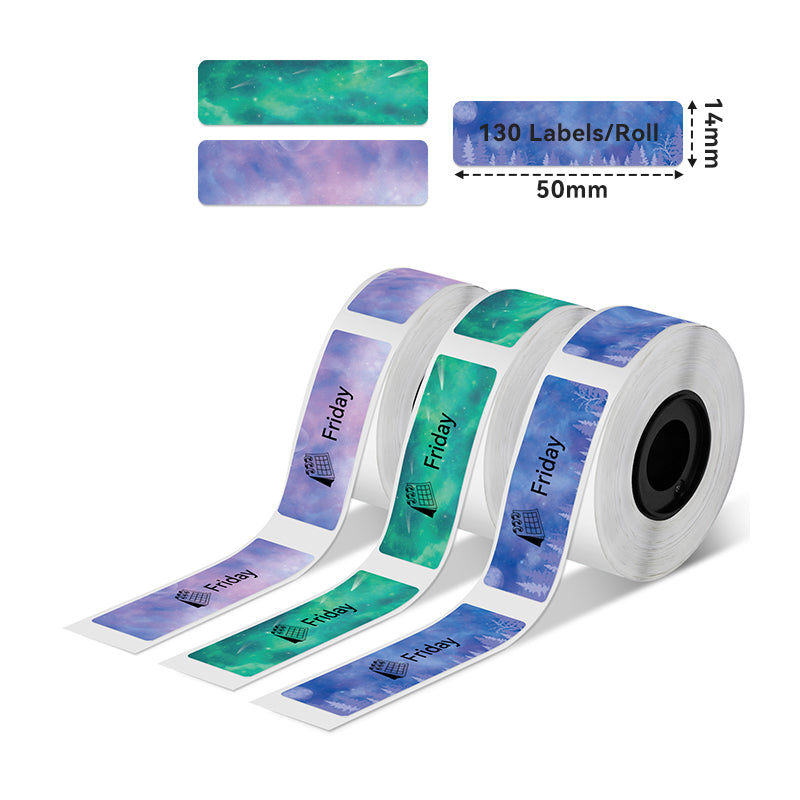 Phomemo 14x50mm Nighttime celestial Square Label for D30/D35/Q30/Q30S-Label 