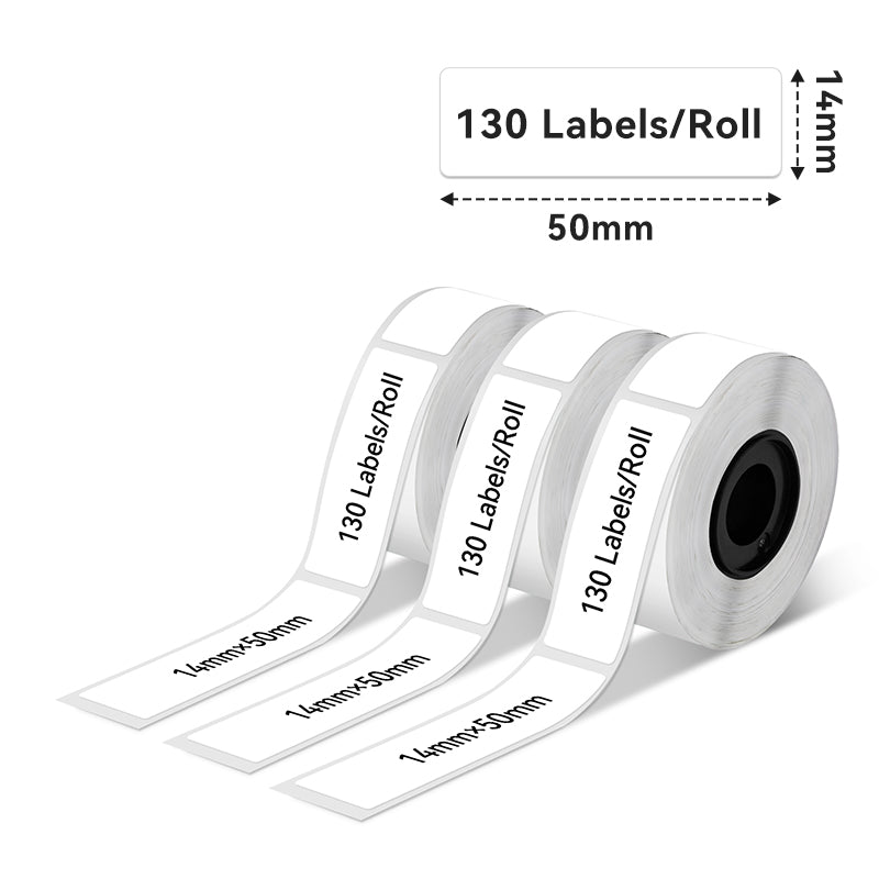 Phomemo 14x50mm White Label for D30/D35/Q30/Q30S-Label Dimensions