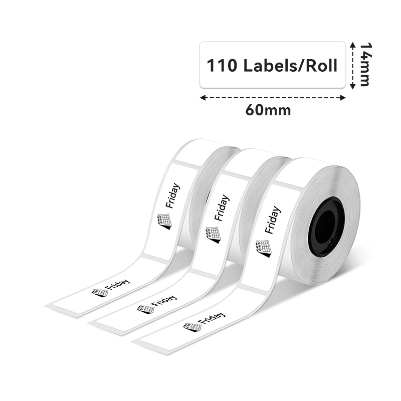 Phomemo 14x60mm White Label for D30/D35/Q30/Q30S-Label 