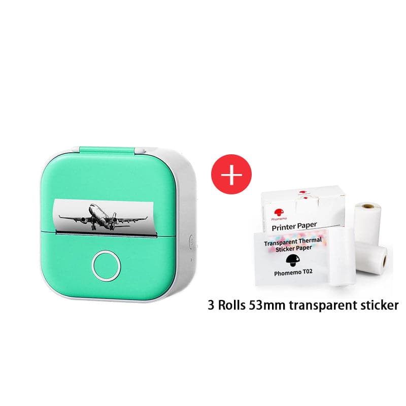 Phomemo T02 Mini Pocket Sticker Bluetooth Thermal Printer Portable