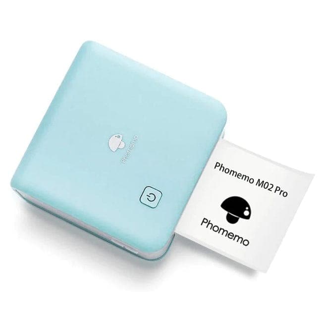 Mini Pocket Printer - Phomemo M02Pro Mini Wirelss Printer, 300DPI Photo  Printer Compatible with iOS & Android, Portable Wireless Sticker Printer  for D