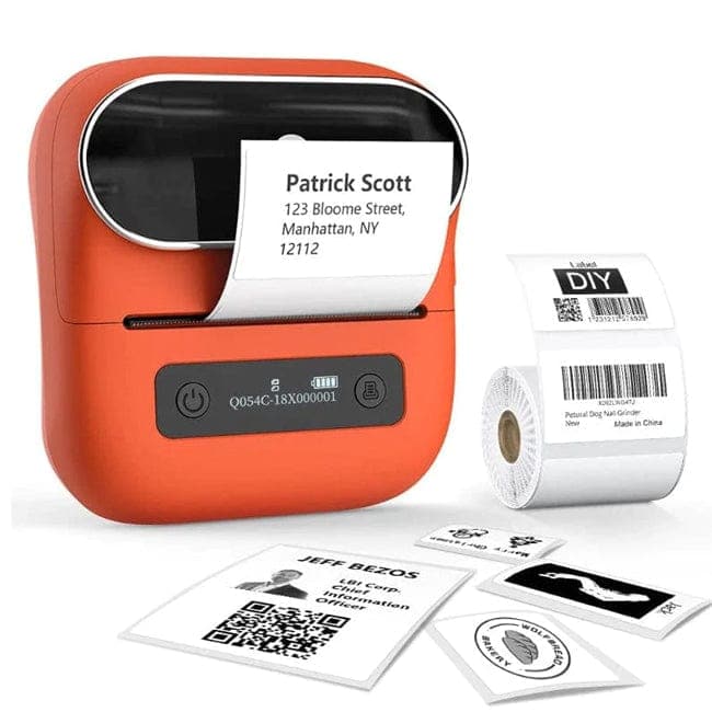 Bluetooth Pocket Portable Label Printer Thermal Label Printer Fast Printing  Home Office Use