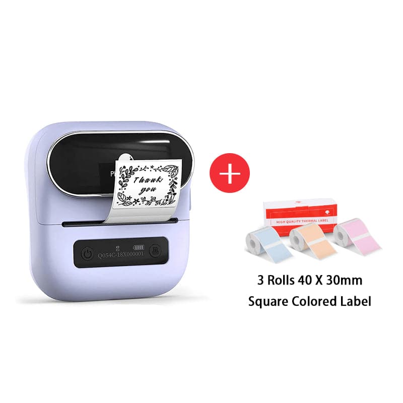 Phomemo Mini étiqueteuse Bluetooth P12 avec 3 Rouleaux d'étiquettes,  étiqueteuse Thermique autocollante, imprimante d'étiquettes pour la Maison,  Le Bureau, imprimante d'étiquettes pour iOS & Android : :  Fournitures de bureau