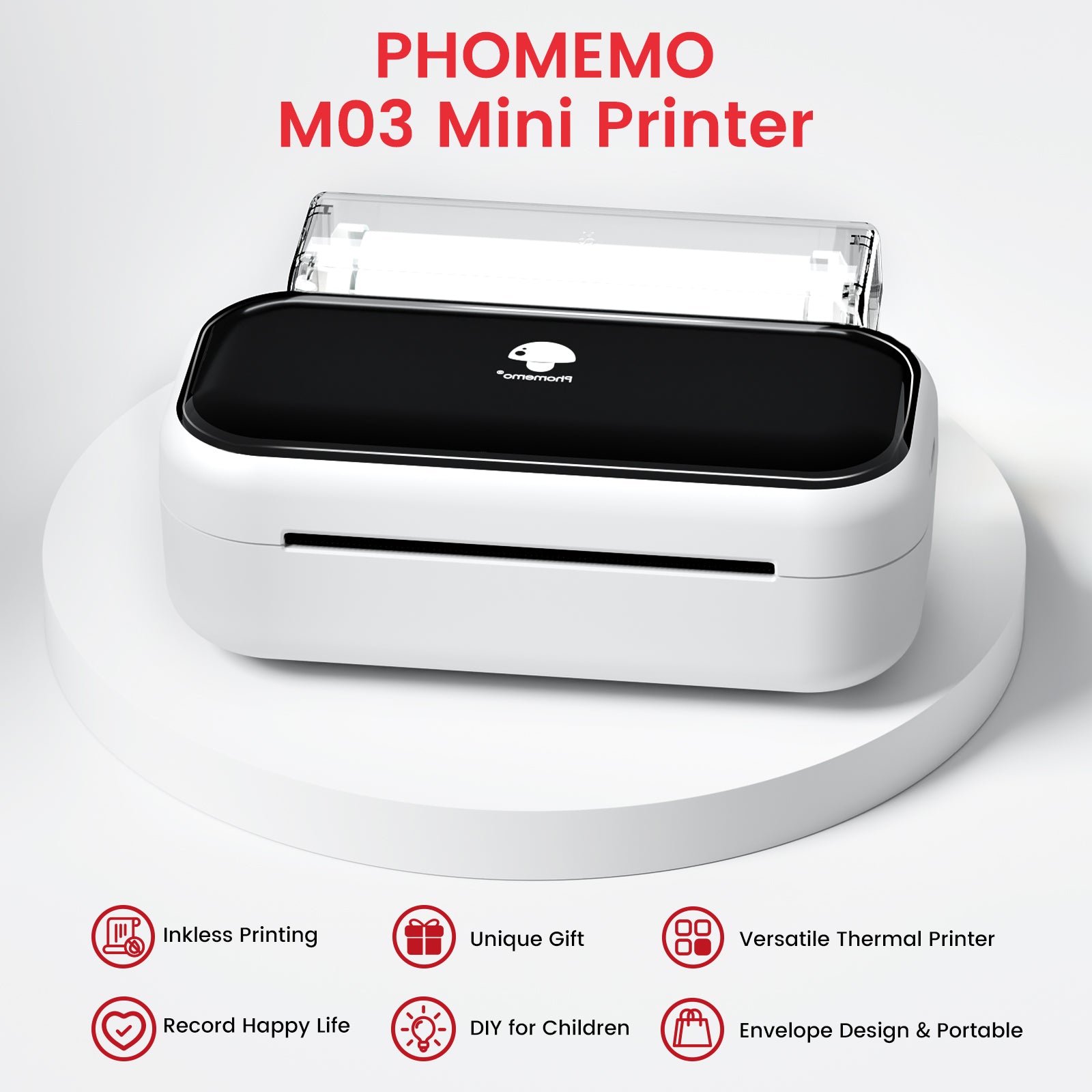 Mini Thermal Printer | Portable Photo Printer & Pocket Sticker Printer ...