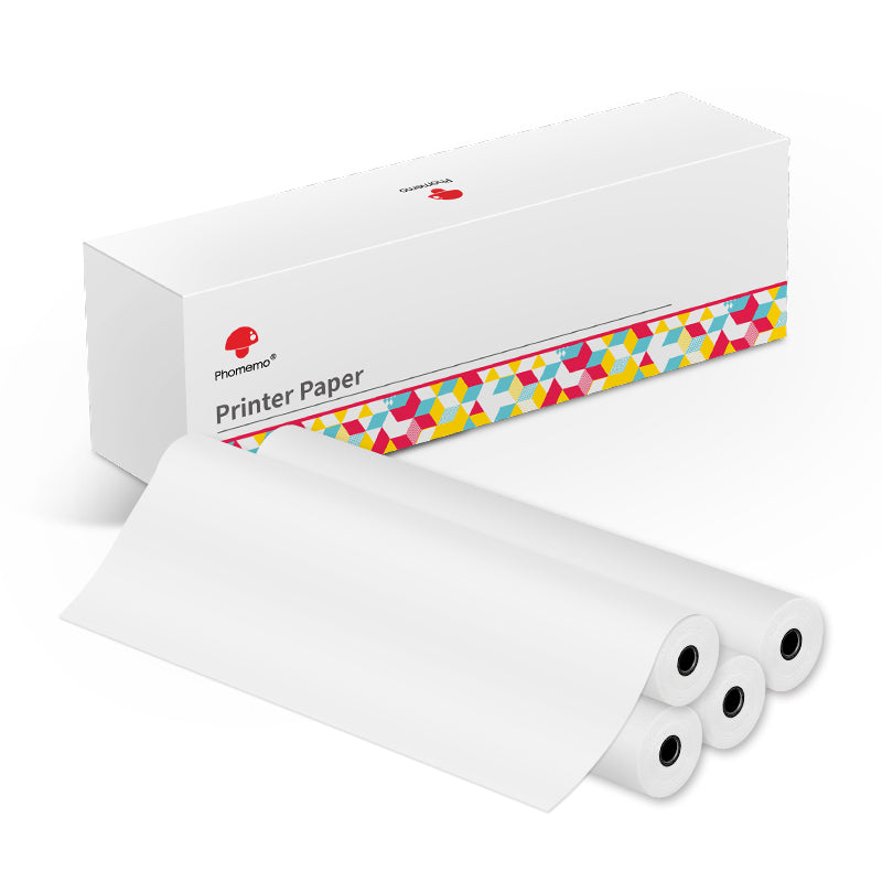 Phomemo thermal paper roll letter size for potable printers