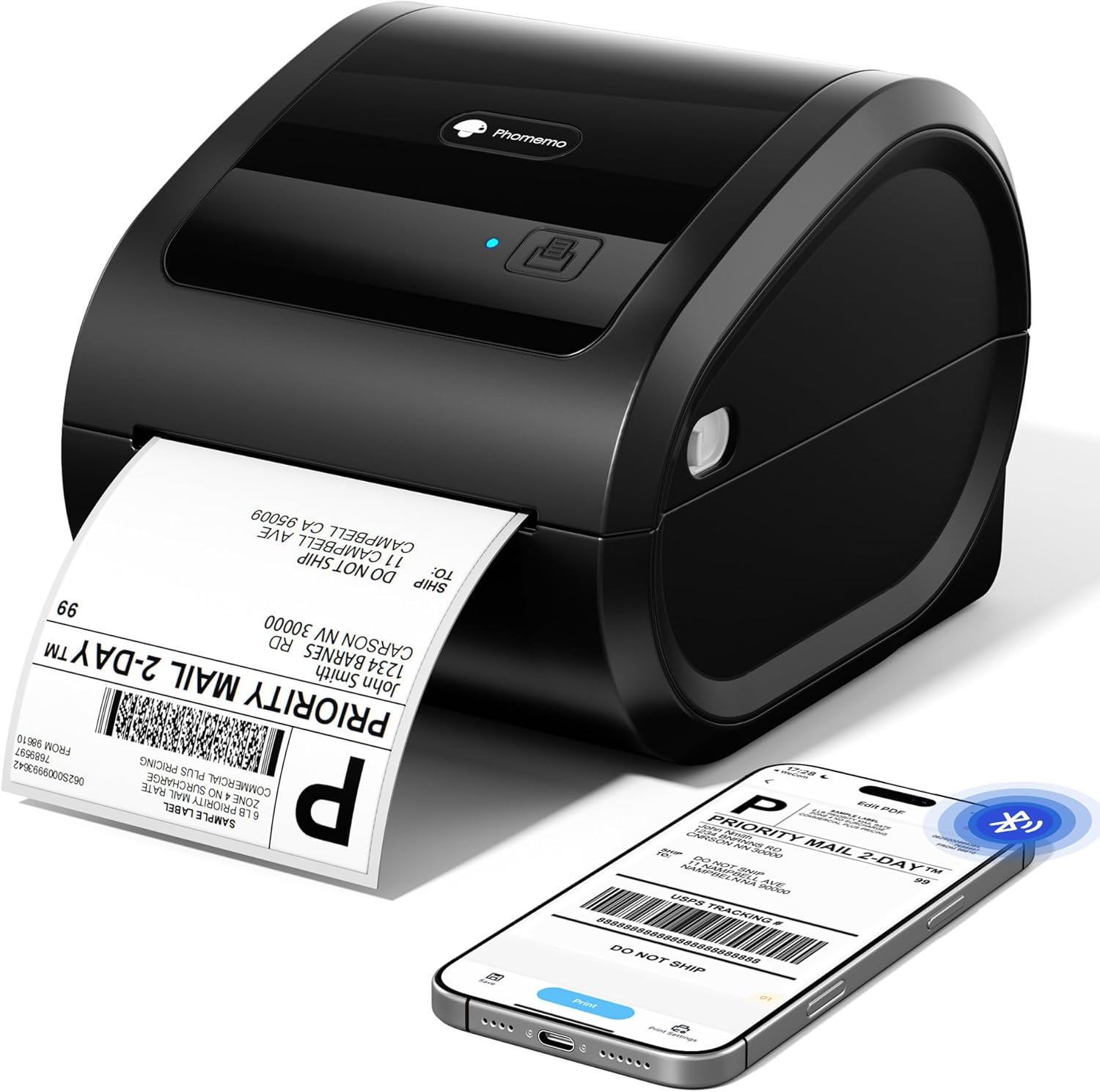 Phomemo D520-BT Bluetooth Shipping Label Printer