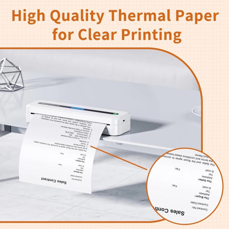 Phomemo 110mm Paper is high quality thermal paper for clrear printing