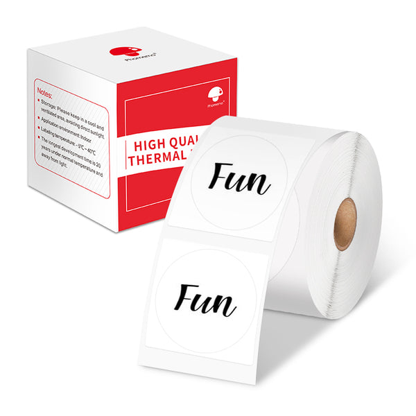 Phomemo Circle Labels 3 Colors - 50x50mm Thermal Labels For M110/M120/M200 Printers