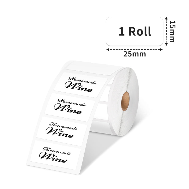 Phomemo 25 X 15mm White Thermal Label For M110/M120/M200/M220/M221-1 Roll-2