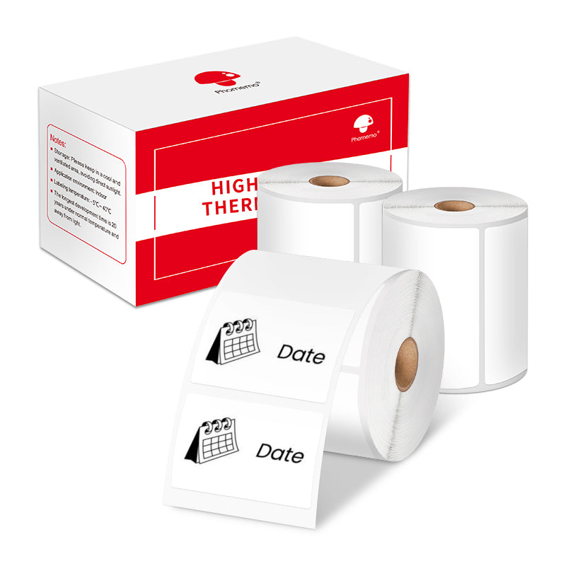 40_X_30mm_Square_White_Thermal_Label_for_M110_M120_M200_M220_M221-Phomemo-3 Rolls