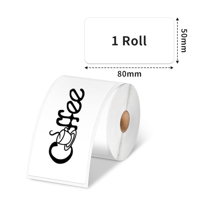 50_X_80mm_Square_White_Label_For_M110_M120_M200_M220_M221-1 Roll-Phomemo