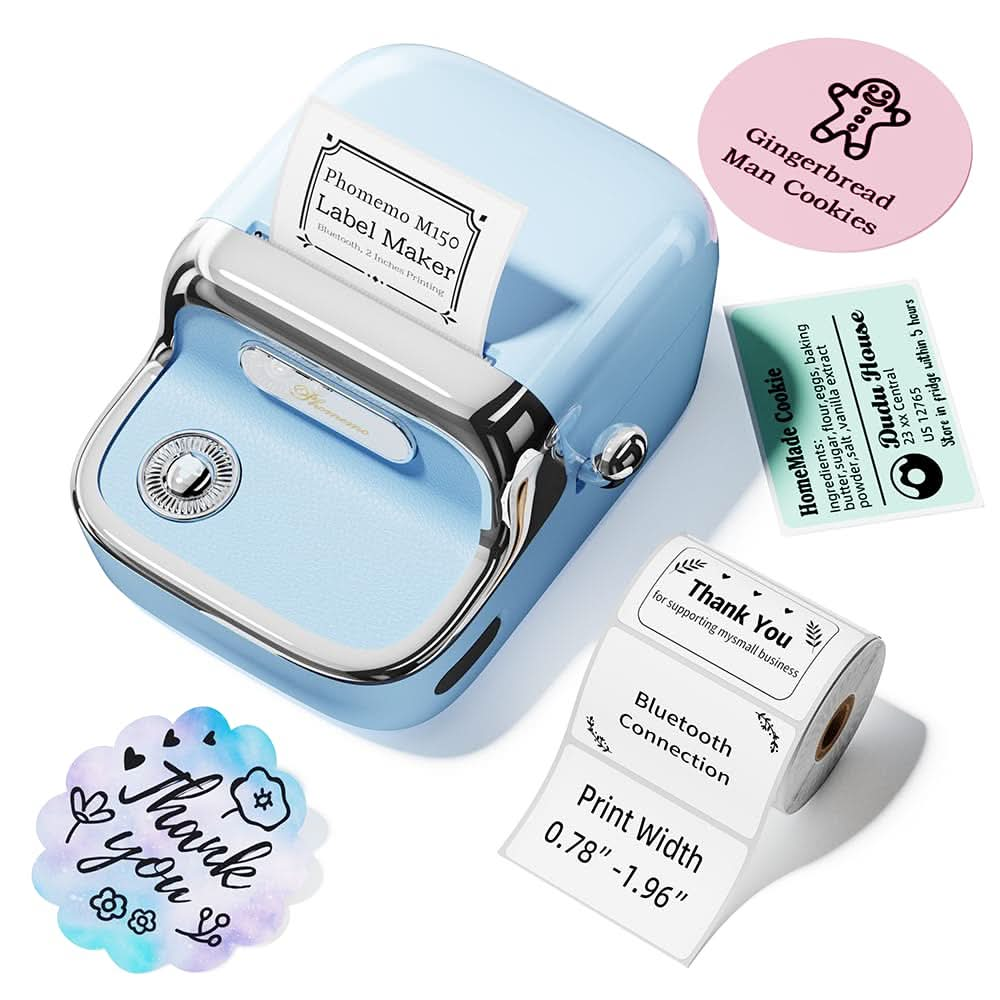 Phomemo M150 Bluetooth Portable Thermal Business Label Maker-1