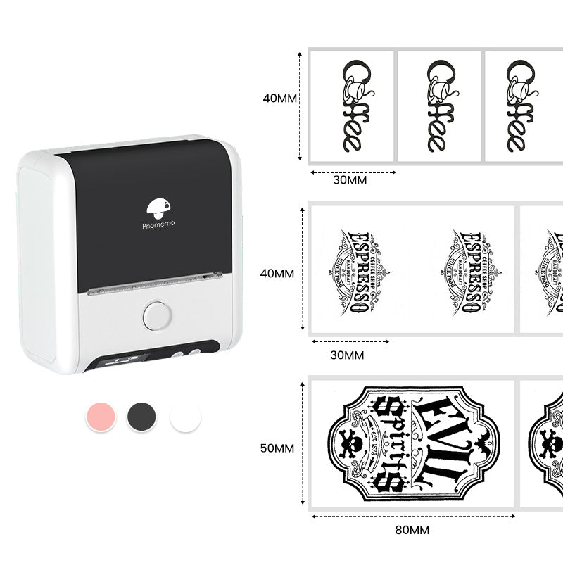 Phomemo M200 Bluetooth Label Maker Gift Set-white-1