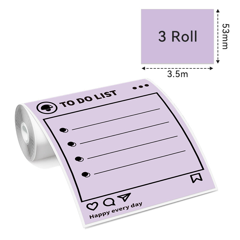 Phomemo Purple Thermal Sticker for Thermal Label Printer