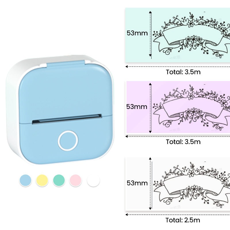 Geschenkset für tintenlosen Minidrucker Phomemo T02