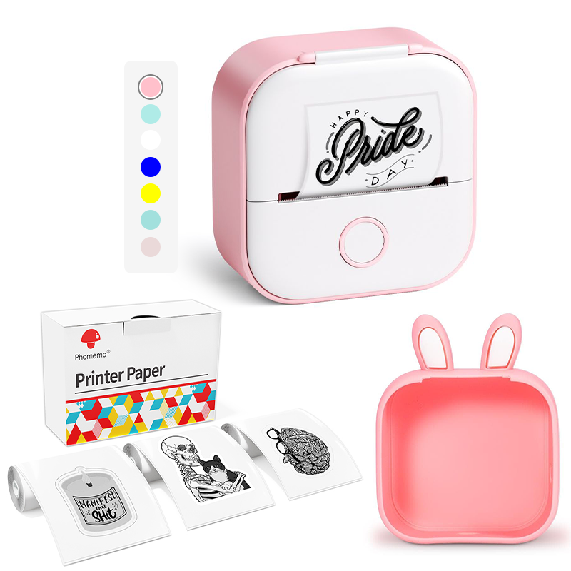 [🛒Black Friday Bundle] Phomemo T02 Inkless Mini Printer