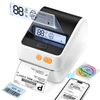 D421R Bluetooth Thermal Label Printer with Screen for Paper Level Display - Shipping Label Printer for Small Business, RFID Auto Size Detection 4x6 Thermal Printer with Segmented Code Screen - Phomemo