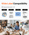 D421R Bluetooth Thermal Label Printer with Screen for Paper Level Display - Shipping Label Printer for Small Business, RFID Auto Size Detection 4x6 Thermal Printer with Segmented Code Screen - Phomemo