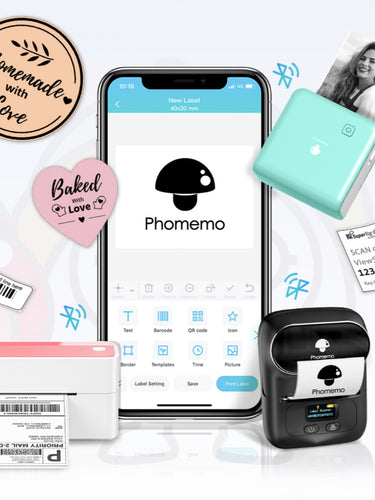 Phomemo Label Makers Imprimante D'étiquettes À Code barres - Temu
