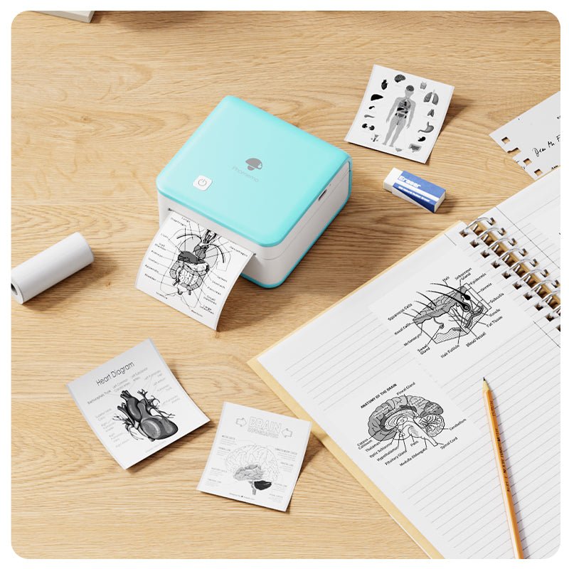 Phomemo Mini Printer M02 Pocket Sticker Printer, 203DPI Thermische Phomemo Mini Printer M02 Pocket Sticker Printer, 203DPI Thermische