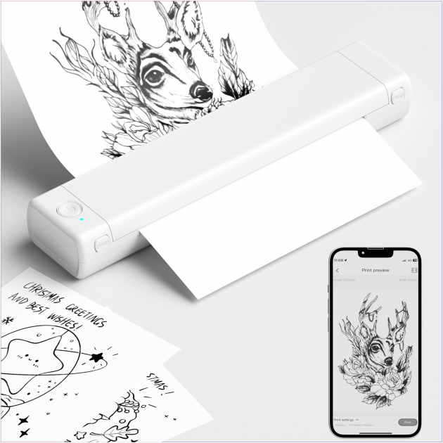 Portable Thermal Tattoo Stencil Printer for Artists Portable Thermal Tattoo Stencil Printer for Artists
