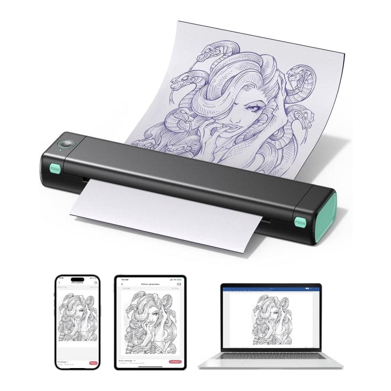 Phomemo Printer Phomemo M834 Portable Printer Wireless For Travel, Bluetooth Thermal Printer Support 8.5\ X 11\& A4 Letter, Inkless Printer For Phone & PC, Widely Use Wireless Printer Phomemo Printer Phomemo M834 Portable Printer Wireless For Travel, Bluetooth Thermal Printer Support 8.5\ X 11\& A4 Letter, Inkless Printer For Phone & PC, Widely Use Wireless Printer