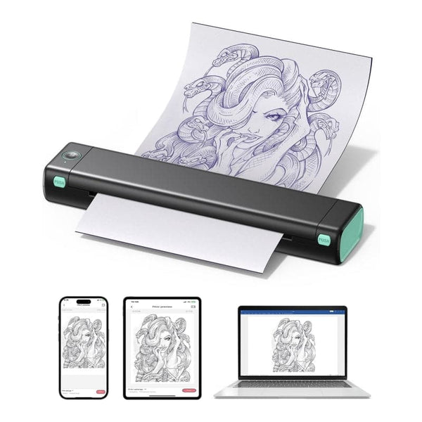 タトゥーサーマルプリンター Itari M08F tattoo printer Amazon.co.jp: Itari M08F tattoo printer タトゥー用紙10枚付属