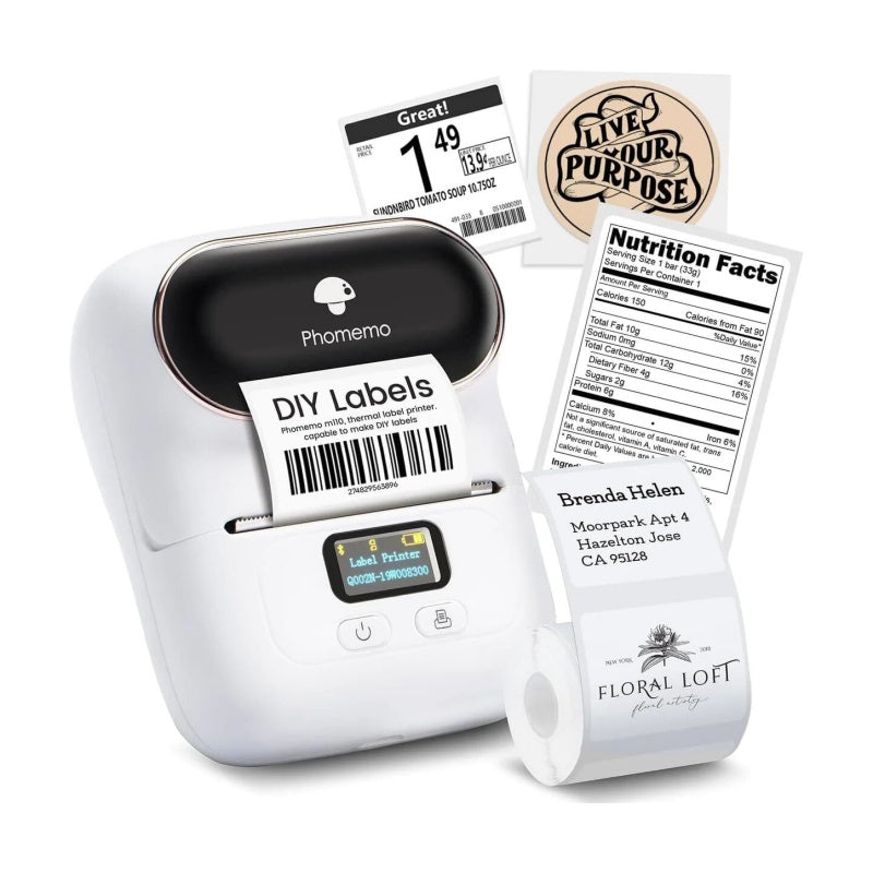 Phomemo M110  Bluetooth Label Maker Barcode Label Printer