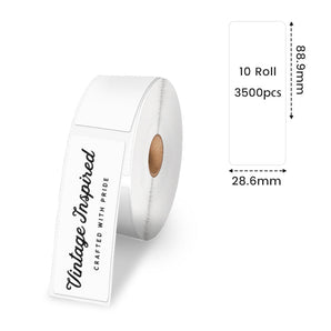 Phomemo 10 Rolls (3500 Labels) Address & Barcode Labels For Shipping Printer - Phomemo