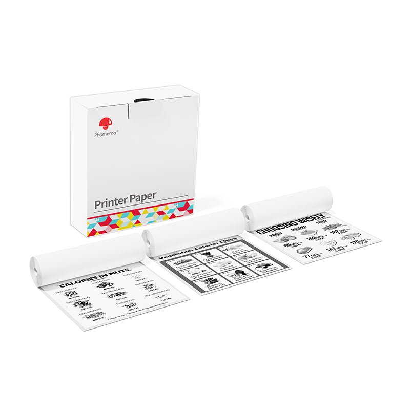 Phomemo 110mm Paper for M04S/M04AS/M832 | 3 Rolls - Phomemo