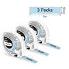 Phomemo 12mmx2m Black on Sky Blue Satin Ribbon Tapes for P12/P12PRO - Phomemo