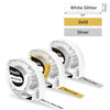 Phomemo 12mmx4m White Glitter&Gold&Silver Plastic Label Tapes for P12/P12PRO - Phomemo