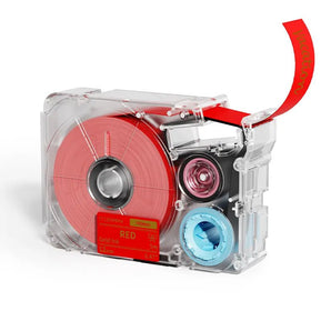 Phomemo 12mmx5m Pastel Blue&White&Red Ribbon Label Tapes for P15/A30 - Phomemo