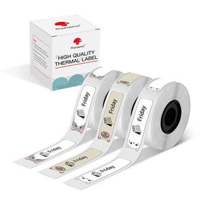 Phomemo 12x40mm Cat Pattern Label for D30/D35/Q30/Q30S - Phomemo