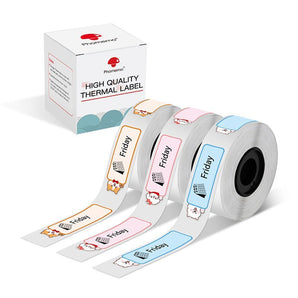 Phomemo 12x40mm Dogs Pattern Label for D30/D35/Q30/Q30S - Phomemo