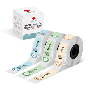 Phomemo 12x40mm Panda Pattern Label for D30/D35/Q30/Q30S - Phomemo