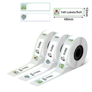 Phomemo 12x40mm Stationery Pattern Thermal Label for D30/D35/Q30/Q30S - Phomemo