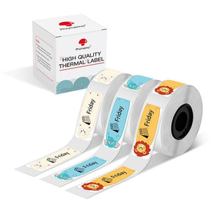 Phomemo 14x40mm Animals Patterns Thermal Label for D30/D35/Q30/Q30S - Phomemo